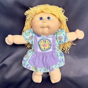 Vintage CPK Crimp N Curl Doll W/What Time Is It? Dress Cabbage Patch Kids 1991